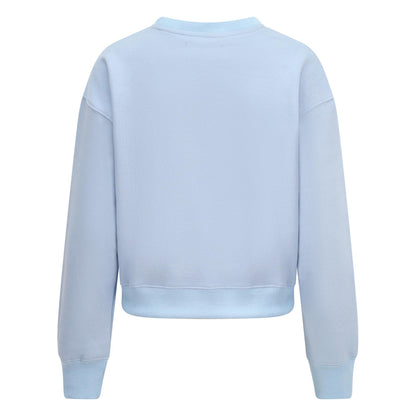 Women's Relaxed Fit New York Printed Sweatshirt Sky Blue - London Attitude