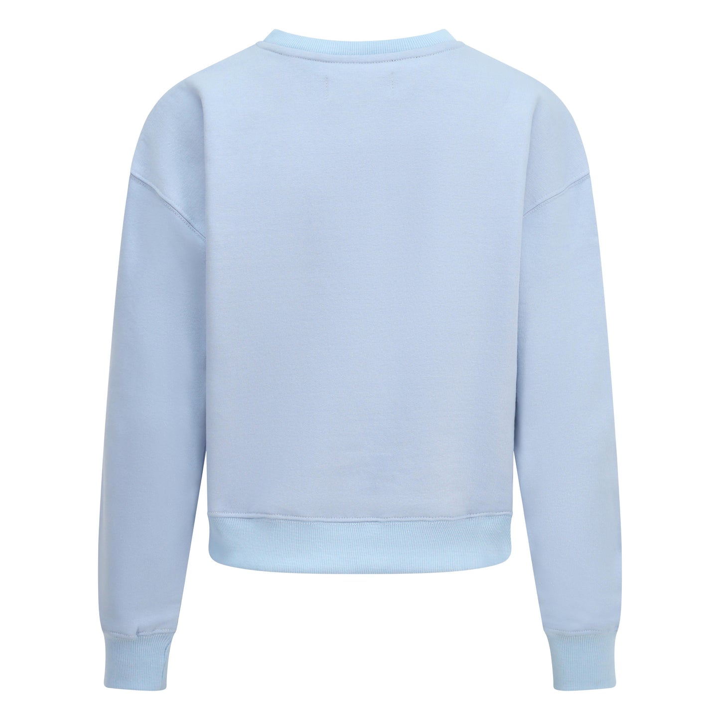 Women's Relaxed Fit Logo Printed Sweatshirt Sky Blue - London Attitude