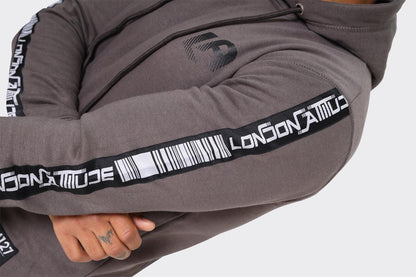 Men's Cityscape Hoodie with Taped Sleeve - London Attitude