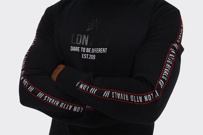 London Attitude "Dare to Be Different" Sweatshirt with Sleeve Tape - London Attitude