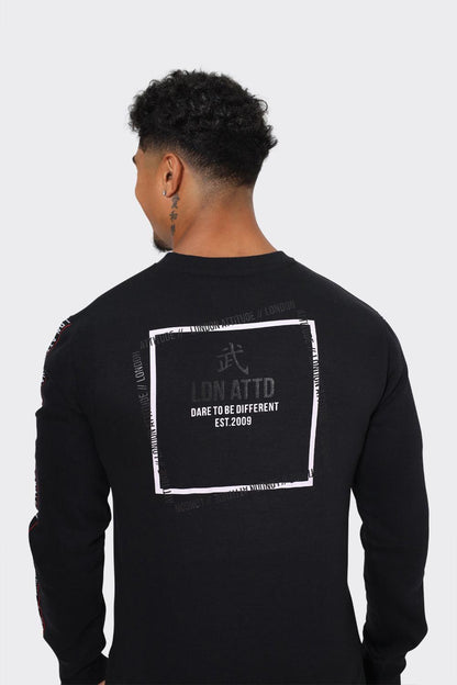 London Attitude "Dare to Be Different" Sweatshirt with Sleeve Tape - London Attitude