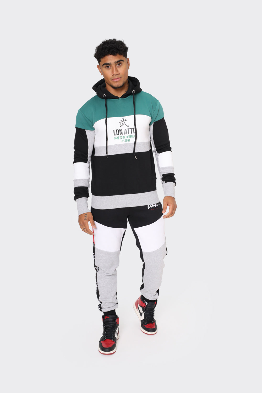 Men's Color block London Attitude  'Dare to Be Different' Graphic Streetwear