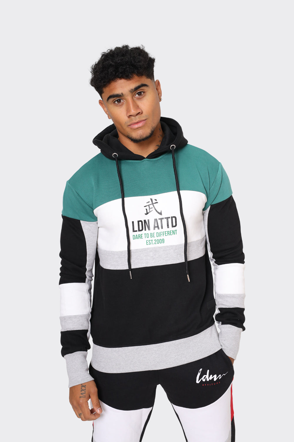 Men's Color block London Attitude  'Dare to Be Different' Graphic Streetwear