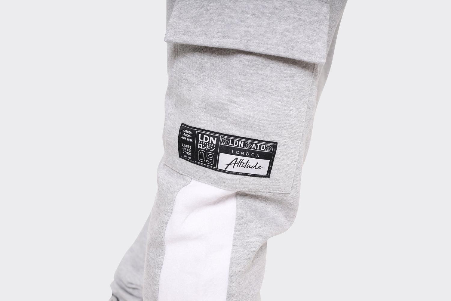 Grey LDN Attitude Cargo Joggers - London Attitude