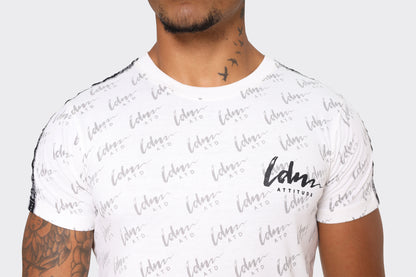 LDN ATTD White Signature All Over Print T-Shirts