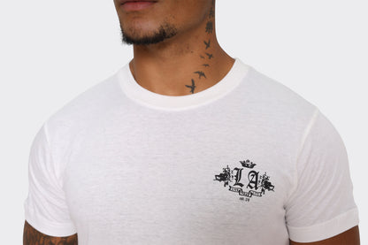 London Attitude Graphic Print T-Shirts in White