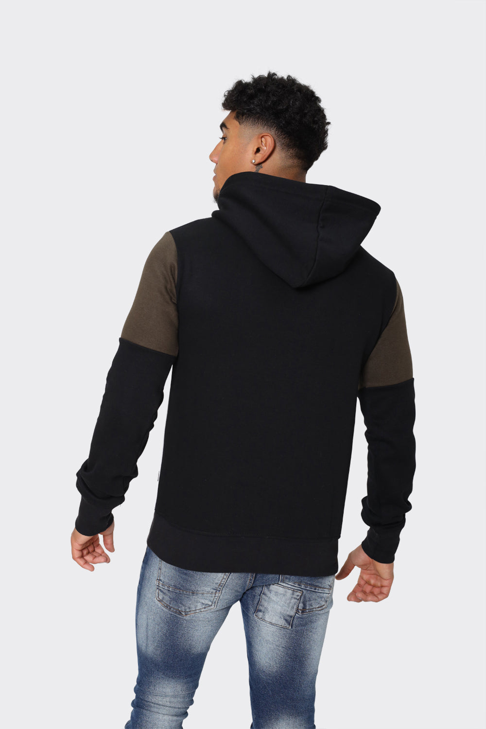 Men's Color block London Attitude  Hoodie – 'Dare to Be Different' Graphic Print