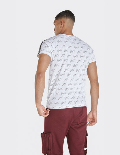 LDN ATTD White Signature All Over Print T-Shirts