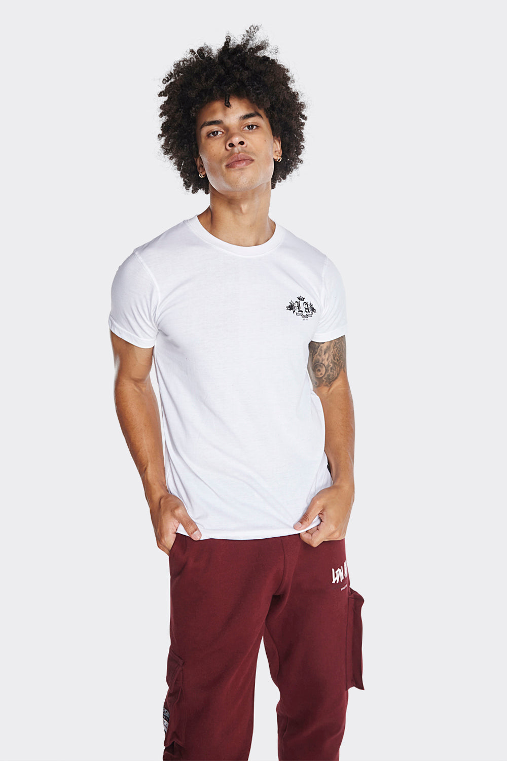 London Attitude Graphic Print T-Shirts in White